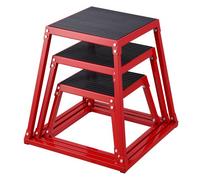 VEVOR Box Pliometrico 3 Pezzi 305/458 / 609 mm Piattaforma Pliometrica Carico 227 kg, Jump Box per Allenamento Fitness Crossfit per Salto Pliometrico Push-up Palestra, Scatola per Salti Pliometrici