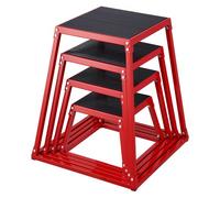 VEVOR Box Pliometrico 4 Pezzi 305/458/609/762 mm Piattaforma Pliometrica Carico 227 kg, Jump Box per Allenamento Fitness Crossfit per Salto Pliometrico Push-up Palestra, Scatola per Salti Pliometrici