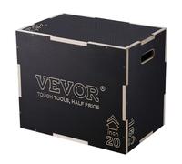 VEVOR Box Scatola Pliometrica Salto Pliometrico Piattaforma 60/50/40 cm in Legno