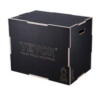 VEVOR Box Pliometrico 76/60/50cm Piattaforma Pliometrica Carico 204kg, Jump Box Allenamento Fitness Crossfit per Salto Pliometrico Push-up Palestra, Scatola per Salti Pliometrici, Scatola per Salto