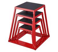 VEVOR Box Pliometrico 4 Pezzi 305/458/609/762 mm Piattaforma Pliometrica Carico 227 kg, Jump Box per Allenamento Fitness Crossfit per Salto Pliometrico Push-up Palestra, Scatola per Salti Pliometrici