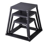VEVOR Box Pliometrico 3 Pezzi 305/458/609 mm Piattaforma Pliometrica Carico 227 kg, Jump Box per Allenamento Fitness Crossfit per Salto Pliometrico Push-up Palestra, Scatola per Salti Pliometrici