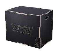 VEVOR Box Pliometrico 76/60/50cm Piattaforma Pliometrica Carico 204kg, Jump Box Allenamento Fitness Crossfit per Salto Pliometrico Push-up Palestra, Scatola per Salti Pliometrici, Scatola per Salto