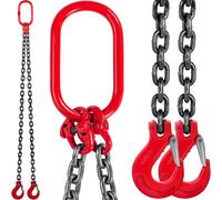 VEVOR Braca a catena di sollevamento da 10 mm 1,5 m con gancio in acciaio