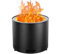 VEVOR Braciere a Legna Senza Fumo, 490x390mm, Braciere con Portacenere Rimovibile, Braciere da Esterno Portatile per Interni in Acciaio Inossidabile SUS430, per Patio Esterno Campeggio Cortile