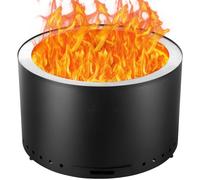 VEVOR Braciere a Legna Senza Fumo in Acciaio Inox 710x450 mm Portacenere