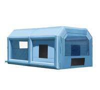 VEVOR Cabina di Verniciatura Gonfiabile, Tenda di Verniciatura Gonfiabile Portatile Potente Ventilatore, Sistema di Filtro dell'Aria, Verniciatura per Auto Veicoli e Mobili 6,4 x 4,1 x 3 m, 1100 W