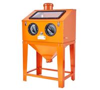 VEVOR Cabina sabbiata da 90 galloni con sistema di raccolta della polvere da 1,8 galloni 40-120 PSI cabina sabbiatrice con supporto sabbiatrice ad alte prestazioni con pistola a getto e 4 ugelli per