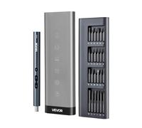 VEVOR Cacciavite Elettrico di Precisione, 48 Punte Magnetiche Mini Cacciavite Elettrico con Scatola di Immagazzinaggio Magnetica, Luce LED e Ricarica di Tipo C, per Riparare Telefoni e Laptop