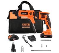 VEVOR Cacciavite per cartongesso con alimentazione automatica, Cacciavite per cartongesso max. 20 V, Set di cacciaviti per cartongesso senza fili 4200 giri/min 25-27mm