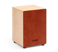 VEVOR Cajon Box Drum, Con Corde per Chitarra Interne, Scatola di Percussioni in Legno Leggera, Strumento Musicale Portatile in Legno di Betulla con Piedini in Silicone, 30,5 x 30,5 x 43,2 cm