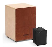 VEVOR Cajon Box Drum, Con Cordiere Rullanti Interni, Scatola di Percussioni in Legno Leggera, Strumento Musicale Portatile in Legno di Betulla con Borsa da Viaggio, 305 x 305 x 430 mm