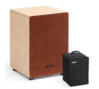 VEVOR Cajon Box Drum, Con Cordiere Rullanti Interni, Scatola di Percussioni in Legno Leggera, Strumento Musicale Portatile in Legno di Betulla con Borsa da Viaggio, 305 x 305 x 430 mm