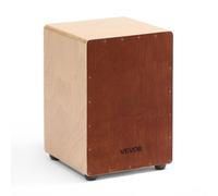 VEVOR Cajon Box Drum, Cordiere Rullanti Interni, Scatola di Percussioni in Legno Leggera, Strumento Musicale Portatile in Legno di Betulla con Piedini in Silicone, 305 x 305 x 430 mm