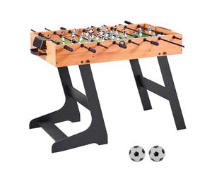 VEVOR Calciobalilla Pieghevole, Tavolo Standard da 1065 mm, Tavoli da Calciobalilla da Interno di Dimensioni Standard, per Famiglia e Sala Giochi, Set da Calcio Resistente, Include 2 Palline