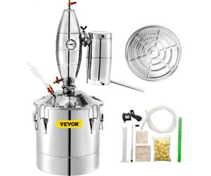 VEVOR Caldaia per Acqua Distillata 70L 18,5 Galloni di Acqua Calda per Acqua Distillata Utilizzata Come Serbatoio di Fermentazione per Fermentare Bevande o Condimenti 40 x 40 cm in Acciaio Inox