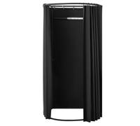 VEVOR Camerino di Prova da 100 x 95 x 200 cm Spogliatoio Portatile Mobile con Tende Spesse in Poliestere, Tenda Ombreggiante e Gancio, per Boutique, Centri Commerciali e Attività all'Aperto, Nero