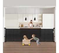 VEVOR Cancelletto di Sicurezza a Rete Retrattile Altezza 87 cm Estensibile Fino a 280 cm di Larghezza per Uso Domestico, Cancelletto a Casa Cancelletto a Rete per Scale Interne, Porte, Corridoi