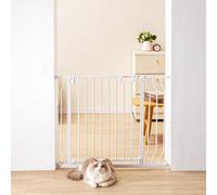 VEVOR Cancelletto di Sicurezza per Bebè Cani Gatti Espandibile 75-94x76cm Bianco