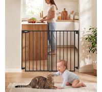VEVOR Cancelletto di Sicurezza per Bambini, Barriera Larghezza Regolabile da 720 a 1085 mm Altezza 920 mm, Colore Nero, Senza Barra Inferiore, con Kit di Montaggio e Foratura, per Protezione Bambini