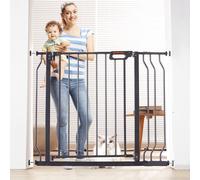 VEVOR Cancelletto di Sicurezza Espandibile per Bebè Cani Gatti 75-94x76 cm Nero