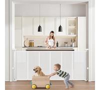 VEVOR Cancelletto retrattile estensibile (max. 180 cm di larghezza 87 cm di altezza), griglia retrattile per bambini o animali domestici, materiale a rete, griglia per porte interne, corridoi, sala