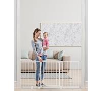 VEVOR cancelletto per bambini, divisorio per cani, larghezza regolabile (154-161 cm), cancelletto per scale per la sicurezza di bambini e animali, nero