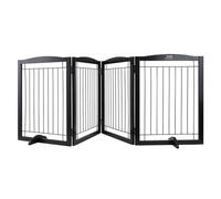 VEVOR Cancello per Cani Autoportante, Cancello per Animali, Cancello per Porta 610 x 813 mm Cancello per Cani Pieghevole a 4 Pannelli Pieghevole Espandibile, Cancello per Scale