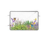 VEVOR Cancello per Recinzione a Maglie di Catena, 183 x 122 cm, Cancello da Giardino in Acciaio Zincato Antiruggine, Pannello Regolabile per Cortile Vialetto Agricolo con Accessori Completi