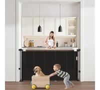VEVOR Cancello retrattile per bambini, altezza 870 mm, estensibile fino a 1400 mm di larghezza, cancello retrattile per bambini o animali domestici, materiale a rete, facile da installare, per scale