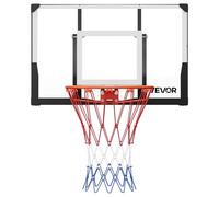 VEVOR Canestro Basket Esterno Interno con Tabellone in PC da 1117,6 mm e Tabellone con Spessore di 2 mm, Rete in Nylon Intrecciato Spesso, Canestro da Basket Peso di 10 kg Professionale e Divertente