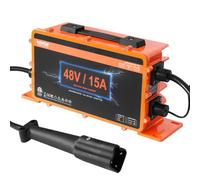 VEVOR Caricabatteria per Carrello da Golf da 48 Volt 15 AMP, Caricabatteria Intelligente con Spina G29, 810 W Compatibile con Batterie al Piombo AGM/GEL/EFB MF Flooded NMC LiFePO4 per Yamaha, IP67