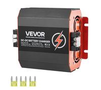 VEVOR Caricabatterie 12V 30A DC/DC, 375W, Caricabatteria di Bordo per Batterie al Piombo, al Litio, AGM, GEL e Allagate, Ricarica Intelligente, per Camper, Veicoli Commerciali, Barche