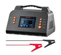 VEVOR Caricabatterie Intelligente per Batterie al Litio LiFePO4 Piombo 20A 12V/24V, con Schermo LCD da 3,8 pollici, Compatibile con Auto, ATV, Tosaerba, Camper, Mantenitore di Carica Desolfatante