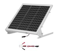 VEVOR Caricabatterie per Pannello Solare da 20 W e 12 V, Celle Monocristalline, Controllo MPPT Esterno, Staffa di Montaggio Regolabile, Impermeabile IP65, per Auto, Barche, Camper, Rimorchi