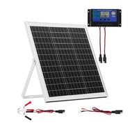 VEVOR Pannello Solare Monocristallino 20 W 12 V Controllo MPPT Staffa Montaggio