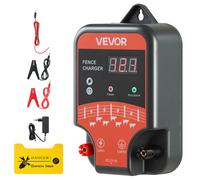 VEVOR Caricabatterie per Recinzioni Elettriche, 10 kV 3 J Elettrificatore per Recinzioni Elettriche AC/DC con Indicatore LED, Impedisce l'Intrusione di Animali Selvatici per Pollame da Allevamento
