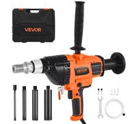 VEVOR Carotatrice per Calcestruzzo, Diametro Foratura 20 a 160 mm Trapano a Carotaggio Portatile per Calcestruzzo Asciutto e Bagnato, 4 Punte da Trapano, Velocità Variabile 0 a 1800 giri/min 2000 W