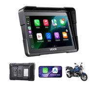 VEVOR CarPlay Wireless per Moto Navigazione GPS Touchscreen HD da 7 pollici Compatibile con Apple CarPlay e Android Auto, Siri/Assistente Google, Bluetooth Doppio, Protezione IP67, Motociclette BMW