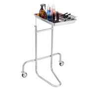 VEVOR Carrello da Laboratorio con Rotelle con Vassoio Singolo per Clinica Salone