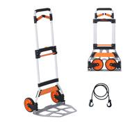 VEVOR Carrello Pieghevole Portacarichi in Alluminio Capienza Max. 140 kg 2 Ruote