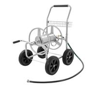 VEVOR Carrello avvolgitubo, può contenere fino a 250 piedi di tubo da 5/8", carrelli per tubi dell'acqua da giardino, strumenti mobili con 4 ruote, piantagione da esterno in acciaio verniciato a polve