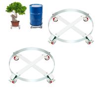 VEVOR Carrello Base Rotondo 2Pezzi Trasporto Bombole Fusti Oggetti Pesanti 454kg