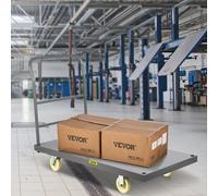 VEVOR Carrello con Pianale Capacità 2000 Libbre Carrello con Piattaforma a Mano