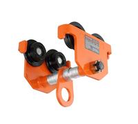 VEVOR Carrello di Sollevamento Capacità Carico max. 2 Tonnellate, Carrello con Trave di Spinta Larghezza Regolabile 63,5-203,2mm, Carrello di Sollevamento per Garage Officina in Acciaio Legato Travi I