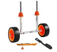 VEVOR Carrello per Kayak, Carico di 113,4 kg, Carrello per Trasporto Tavole da Surf con Pneumatici in Gomma Piena e Cavalletto, Si Smonta in Pochi Secondi, per Paddle Board per Kayak, Canoe