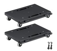 VEVOR Carrello per mobili, capacità di 226,8 kg per conteggio, spostatore per mobili con ruote, ruote mobili portatili, 4 ruote, resistente, piccolo carrello piatto con incastro per mobili pesanti