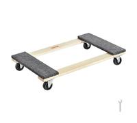 VEVOR Carrello per mobili, capacità di carico 1000 libbre, 18" x 30", 4 x 3" rotelle girevoli in PP, Carrello per mobili in legno duro per carichi pesanti, Carrello traslochi, Carrello mobili ruote