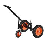 VEVOR Carrello per Rimorchio in Acciaio al Carbonio Regolabile in Altezza 42,5 cm a 56 cm, Sfera di Attacco e Pneumatici, Trasportatore Spostamento Rimorchi per Camper, Capacità 454 kg