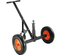 VEVOR Carrello per Rimorchio Manuale Capacità Carico Max. 454 kg Ruote in Gomma Diametro 40,6cm per Rimorchio di Barche Veicolo, Carrello Rimorchio in Acciaio al Carbonio Altezza Regolabile 48-65 cm